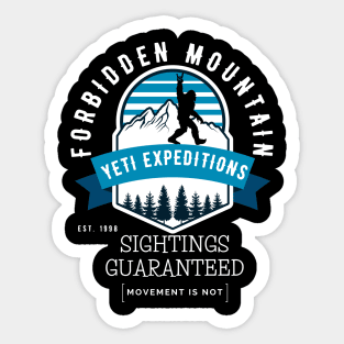 Expedition Everest - Yeti Expedition Shirt Sticker